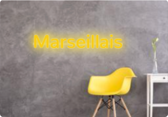 Custom text: Marseillais