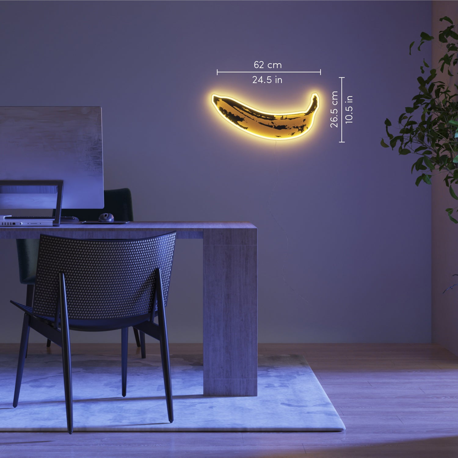 Banana by Andy Warhol - neon LED sign