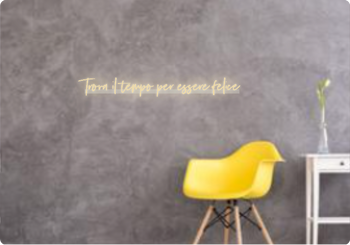 Custom text: Trova il tempo per essere felice
