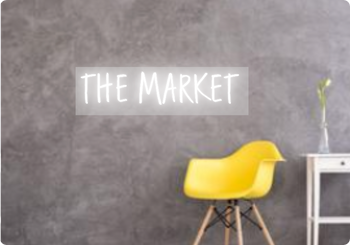Custom text: THE MARKET
