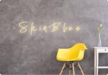 Custom text: S k i n  B l o o