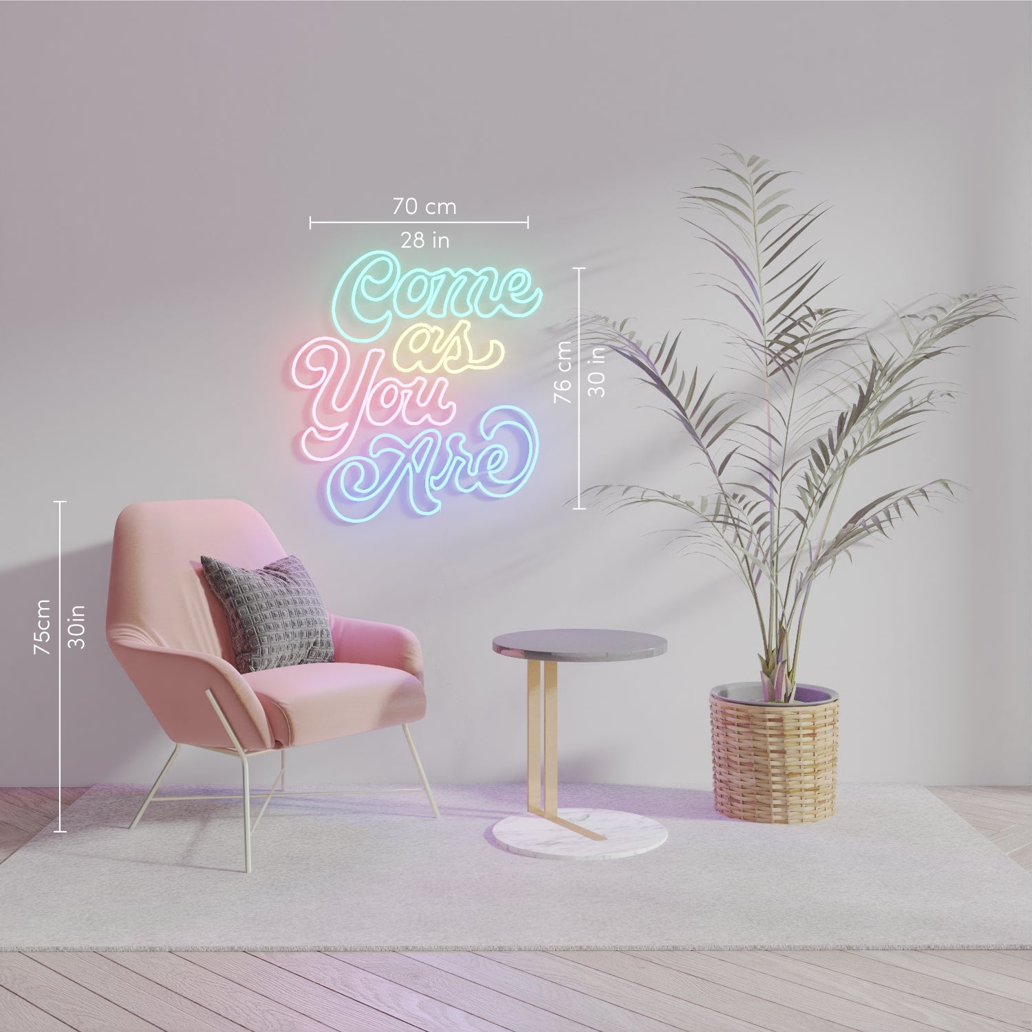 Come as you are by Caren Kreger - neon LED sign