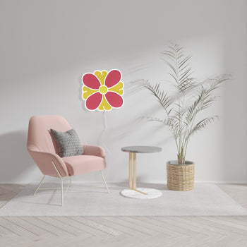 Flower Red and Orange by LILKOOL - neon LED sign