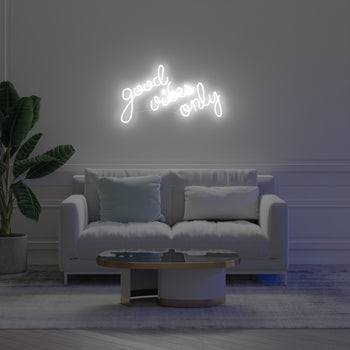 Good Vibes Only, neon LED sign