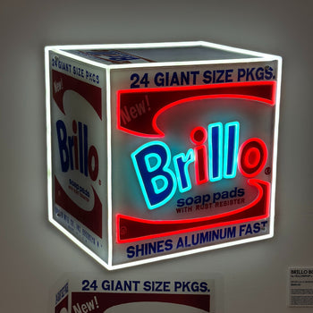 Brillo Box by Andy Warhol - neon LED sign