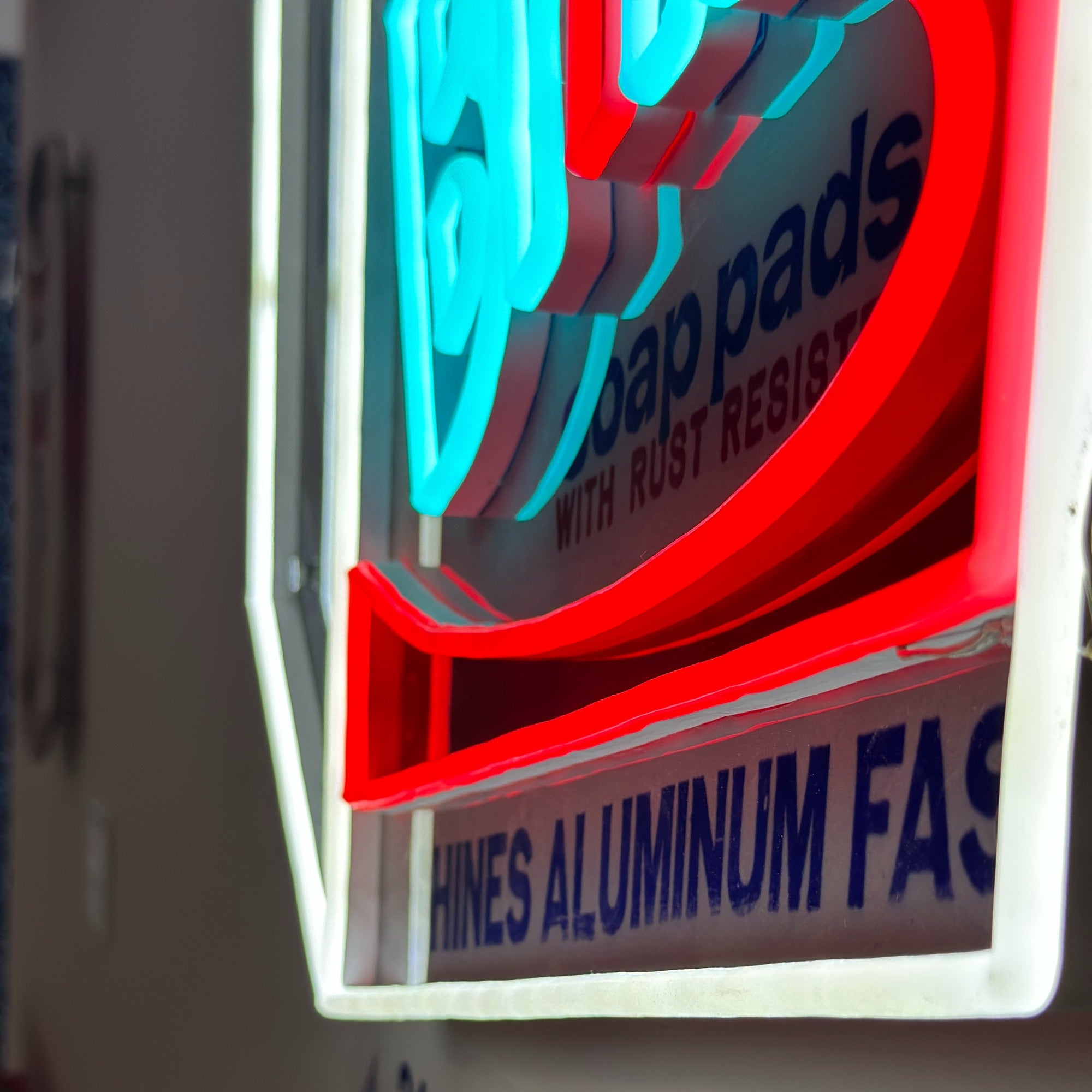 Brillo Box by Andy Warhol - neon LED sign