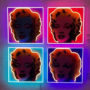 Marilyn Deluxe by Andy Warhol - neon LED sign
