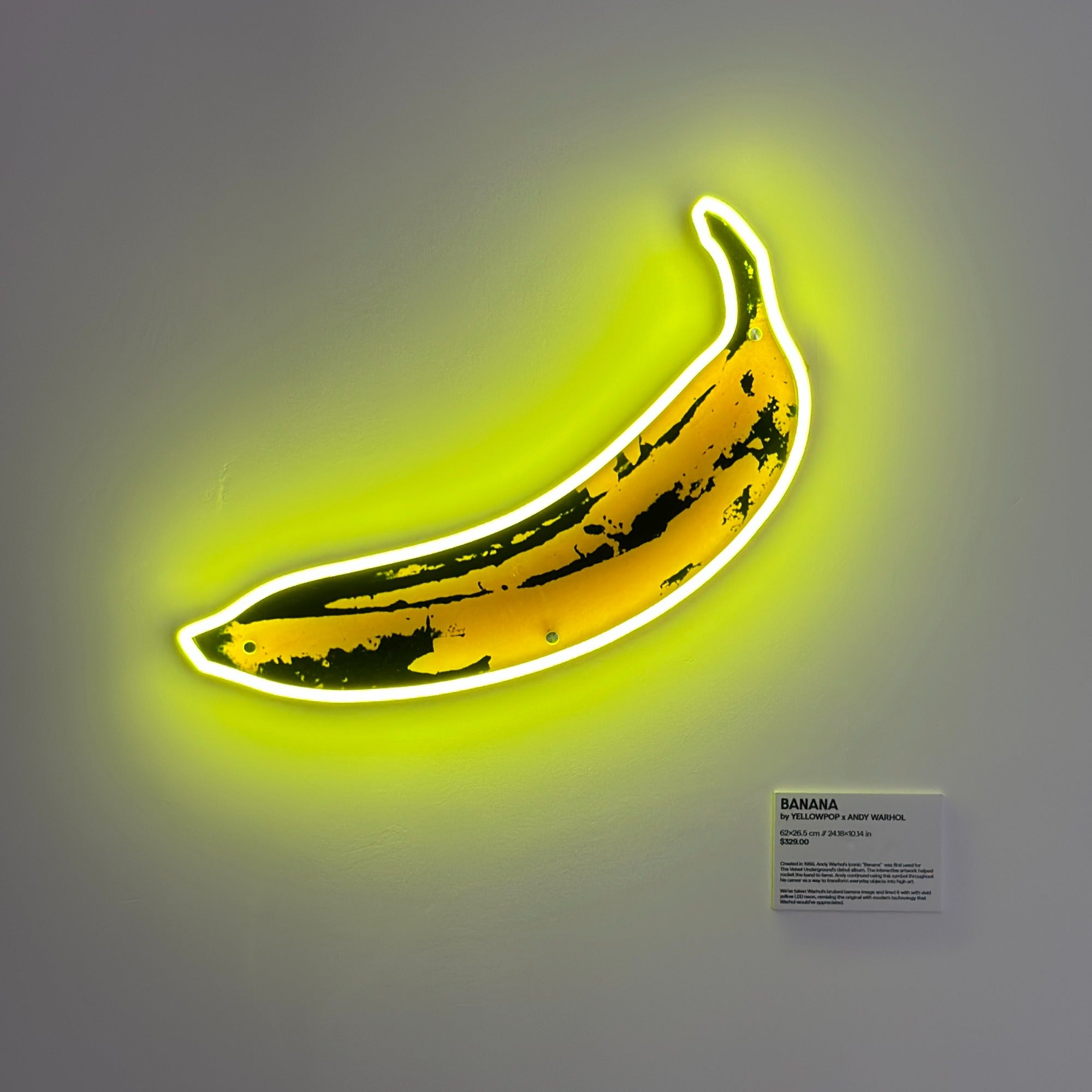 Banana by Andy Warhol - neon LED sign