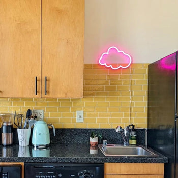 Cloud, neon LED sign