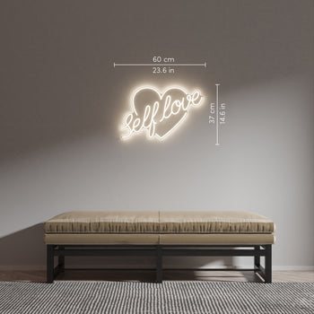 Self-Love by Jean André, neon LED sign