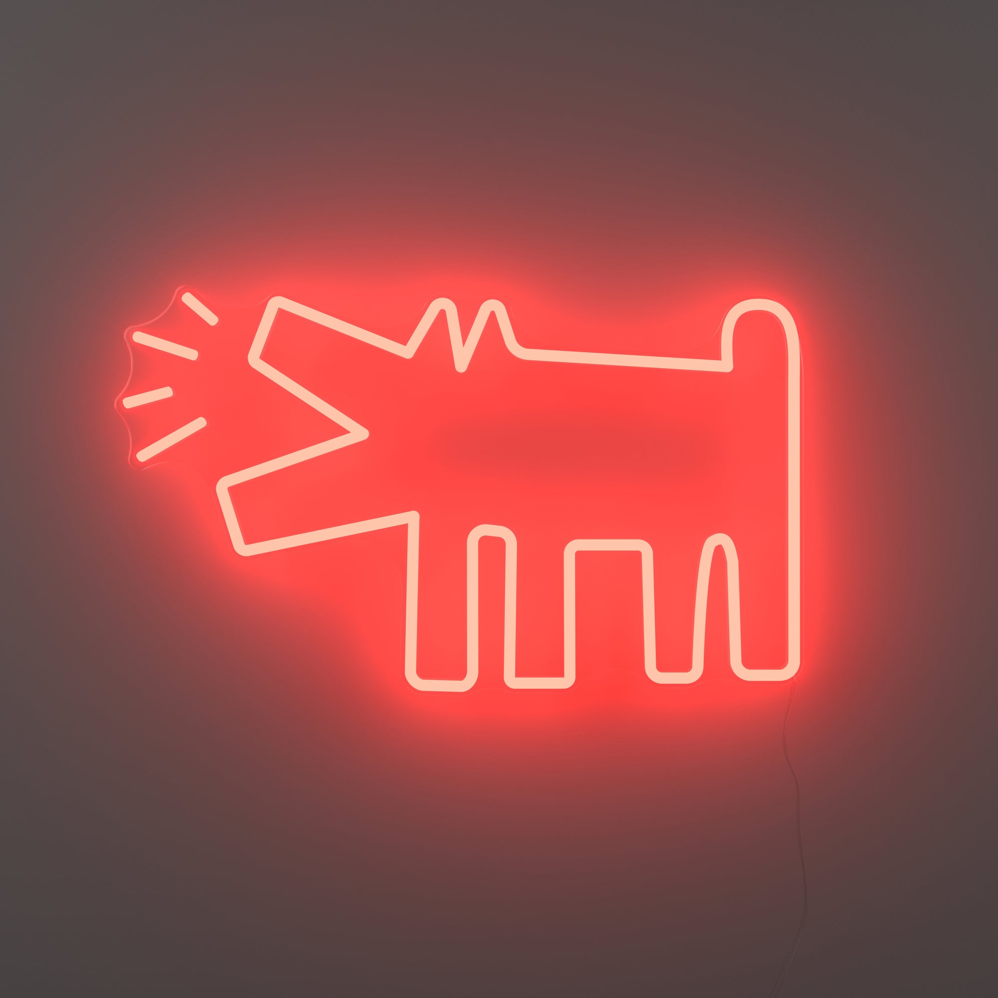 Barking Dog, YP x Keith Haring, neon LED sign