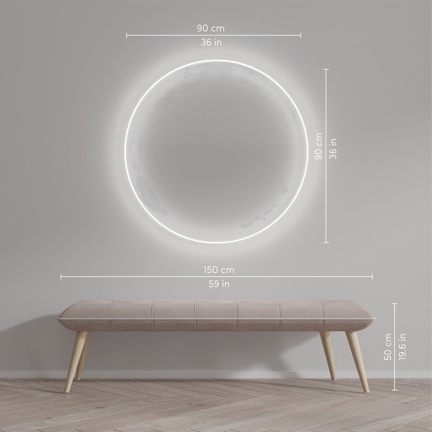 Circle 03 by Crosby Studios, neon LED sign