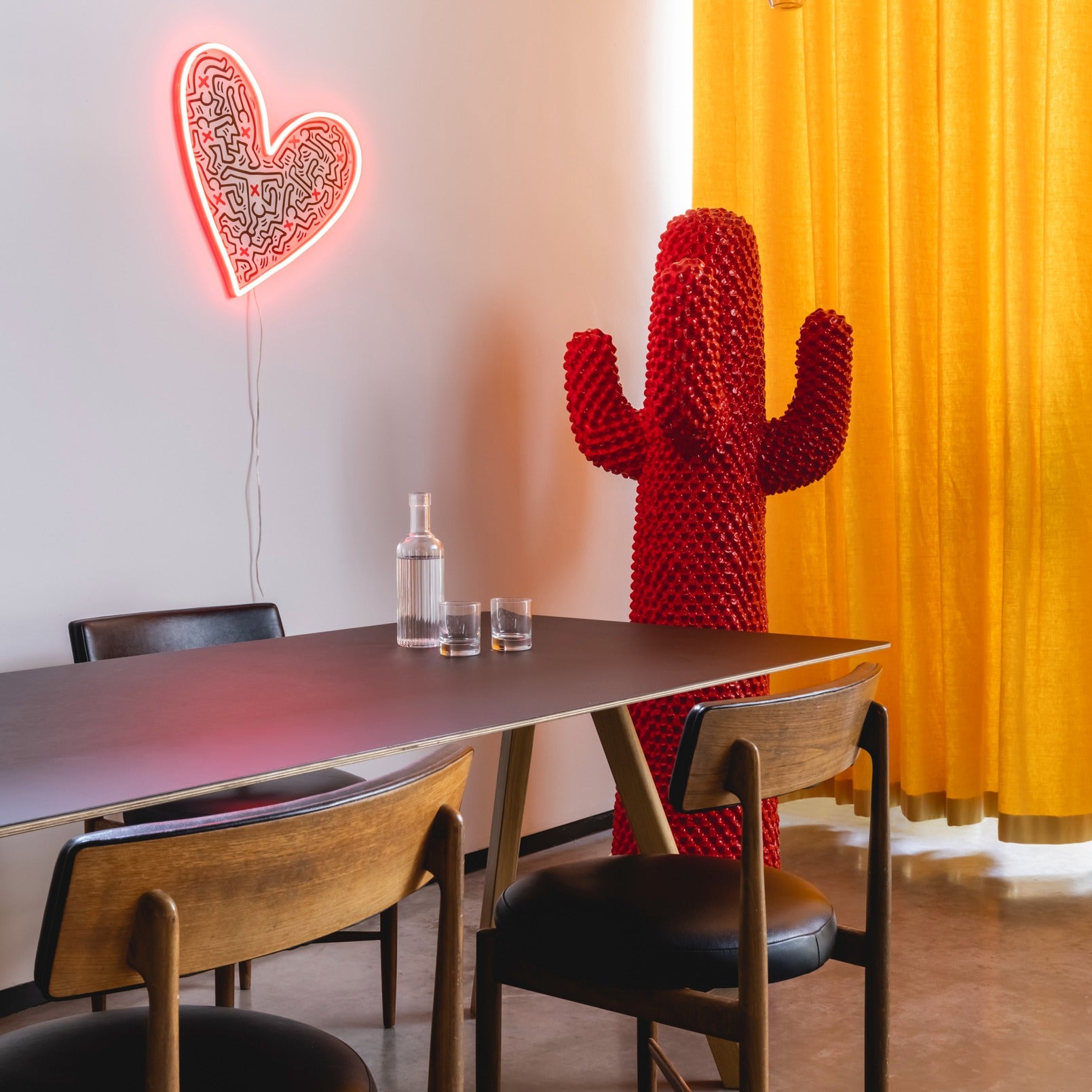 Dance Love, YP x Keith Haring, neon LED sign