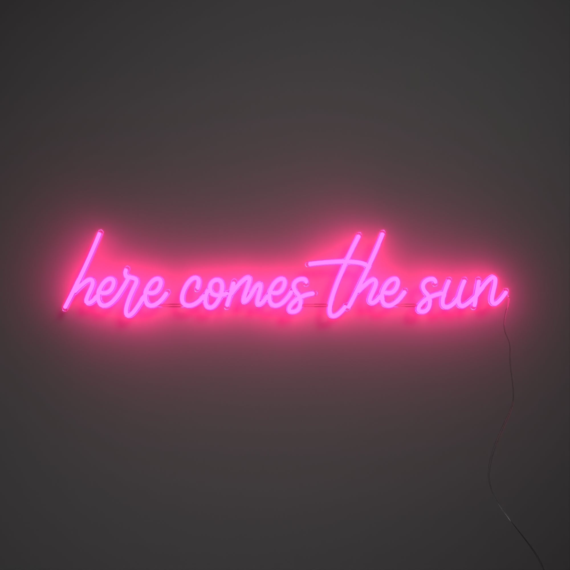 Here comes the sun, neon LED sign