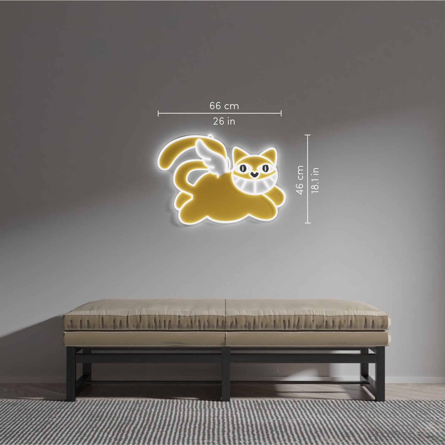 Mister Cat, neon LED sign