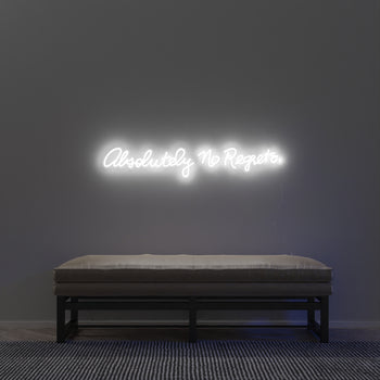 Absolutely no regrets by Madonna, Neon LED sign