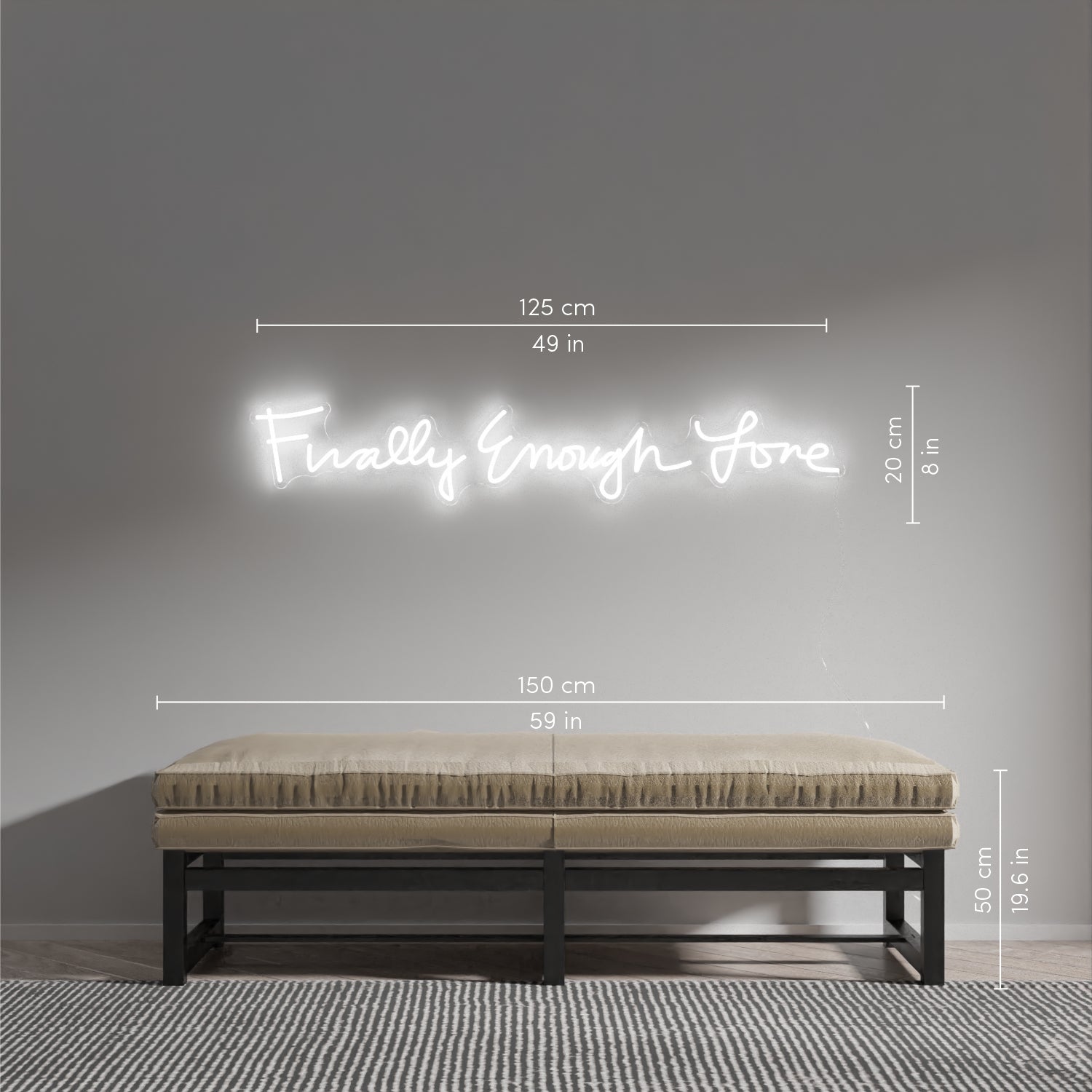 Finally Enough Love by Madonna, Neon LED sign
