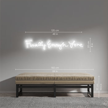 Finally Enough Love by Madonna, Neon LED sign