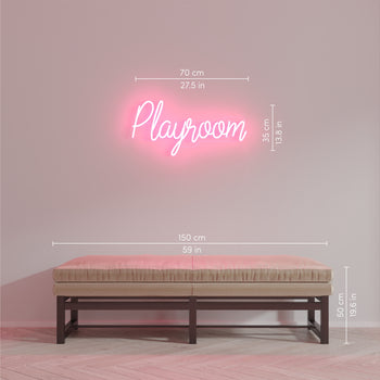Playroom, neon LED sign