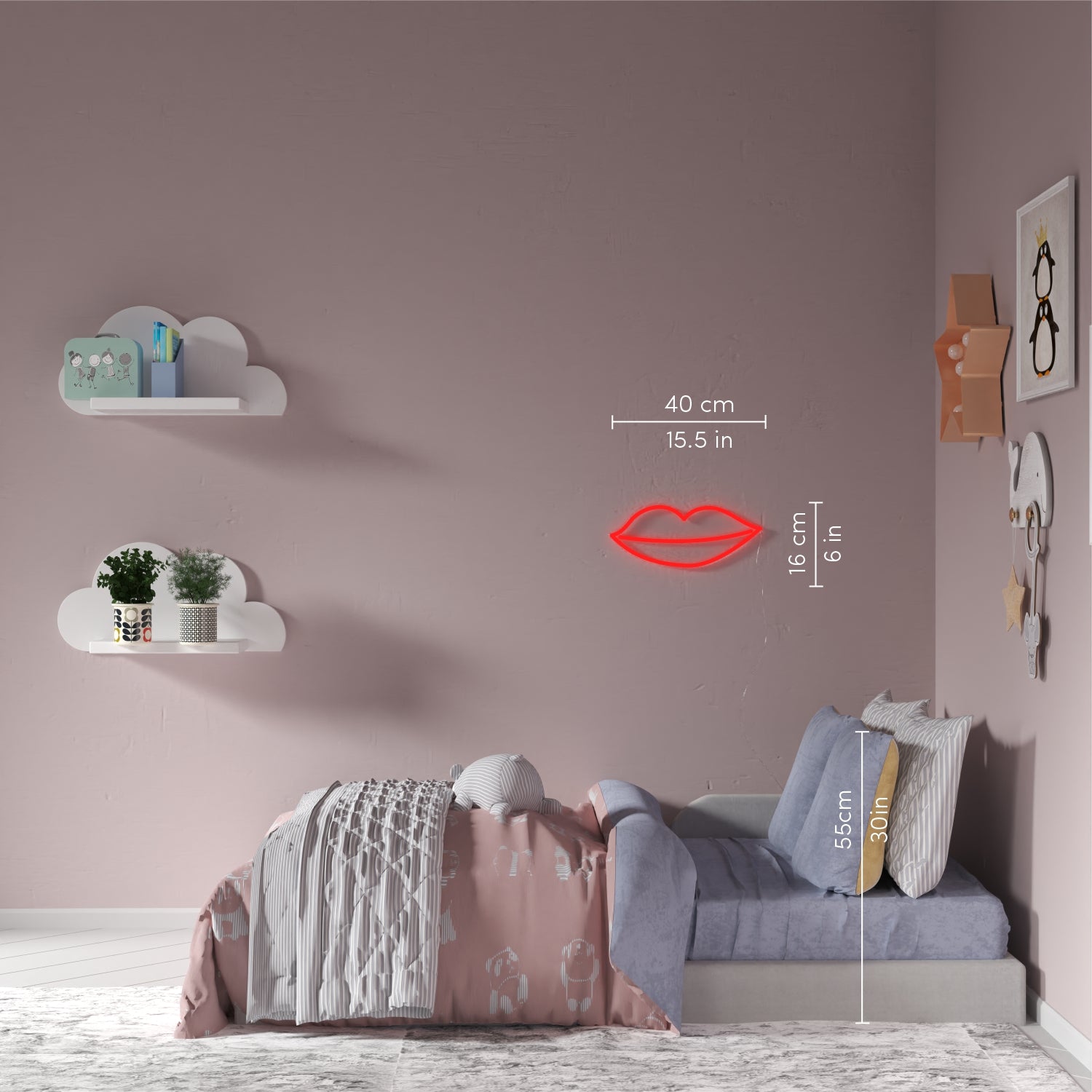 Kissy Lips - Neon LED sign