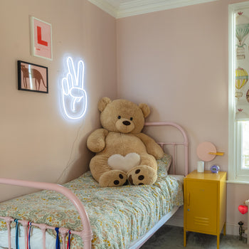 Peace Hand, neon LED sign