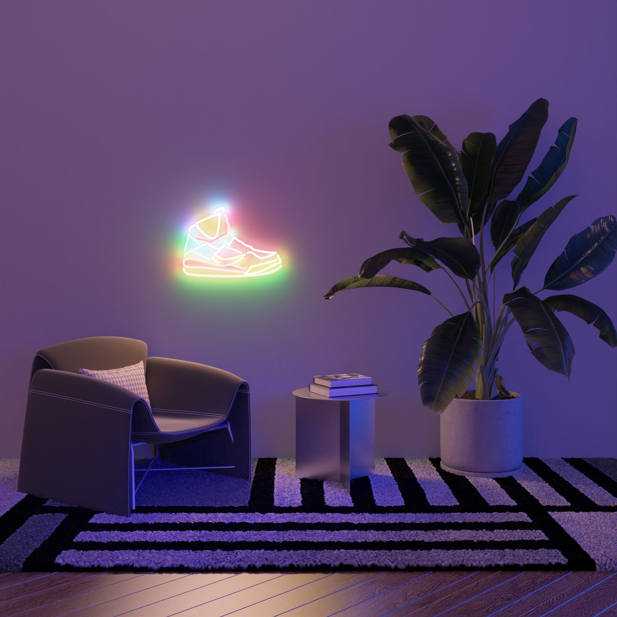 Sneaker by Yoni Alter, neon LED sign