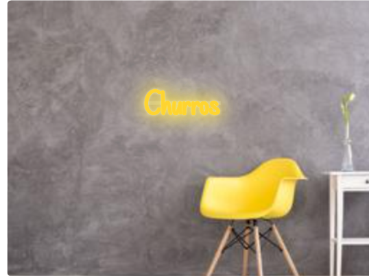 Custom text: Churros