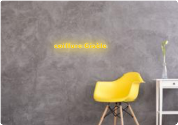 Custom text: coiffure Gisèle