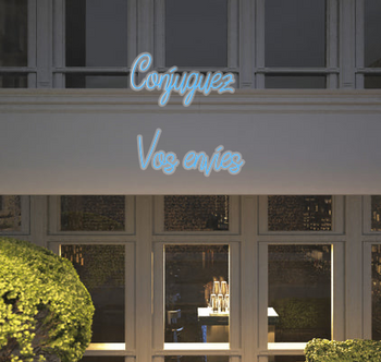 Custom text: Conjuguez vos envies