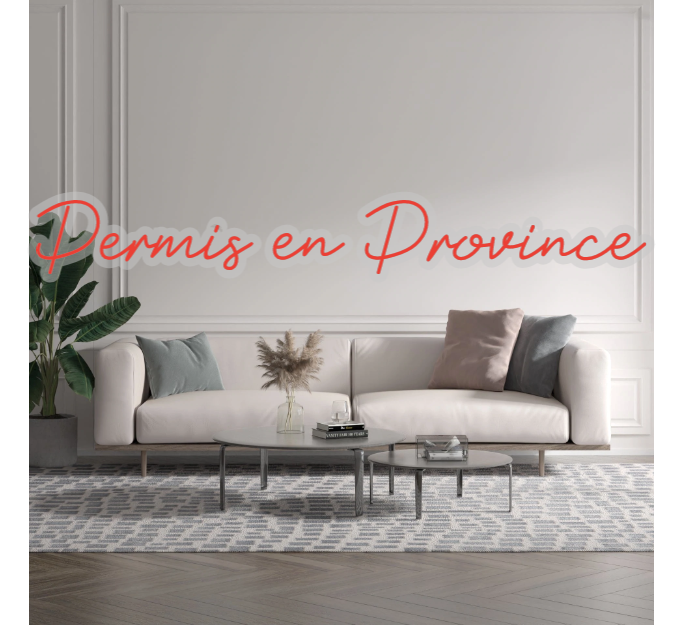 Custom text: Permis en Province