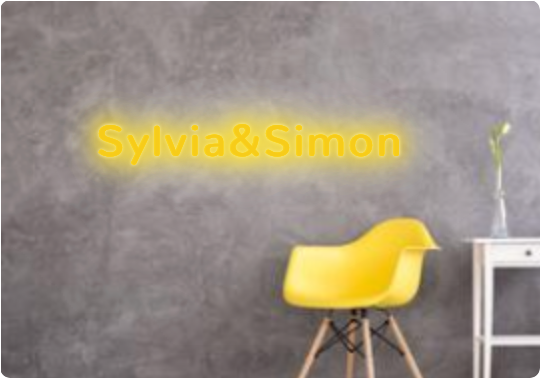 Custom text: Sylvia&Simon