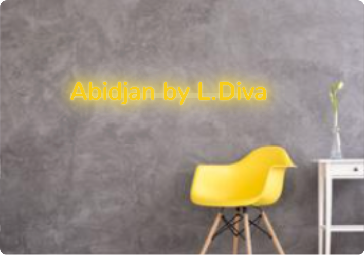 Custom text: Abidjan by L.Diva