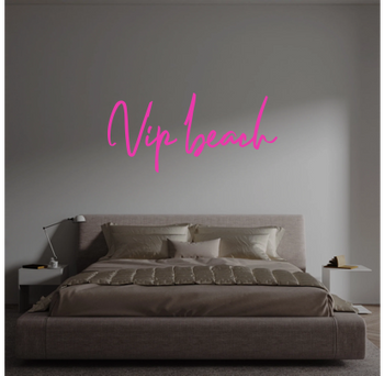 Custom text: Vip beach