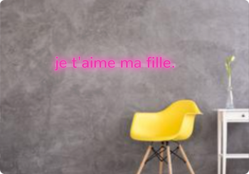 Custom text: je t