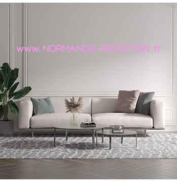 Custom text: www. NORMANDIE-RECEPTION .fr