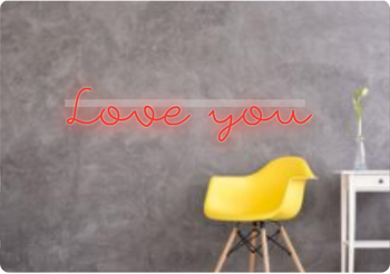 Custom text: Love you