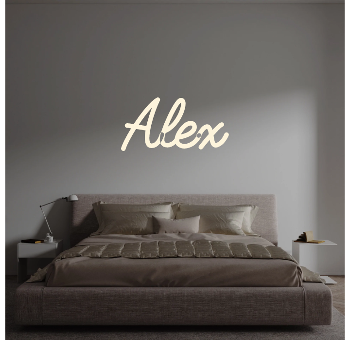 Custom text: Alex