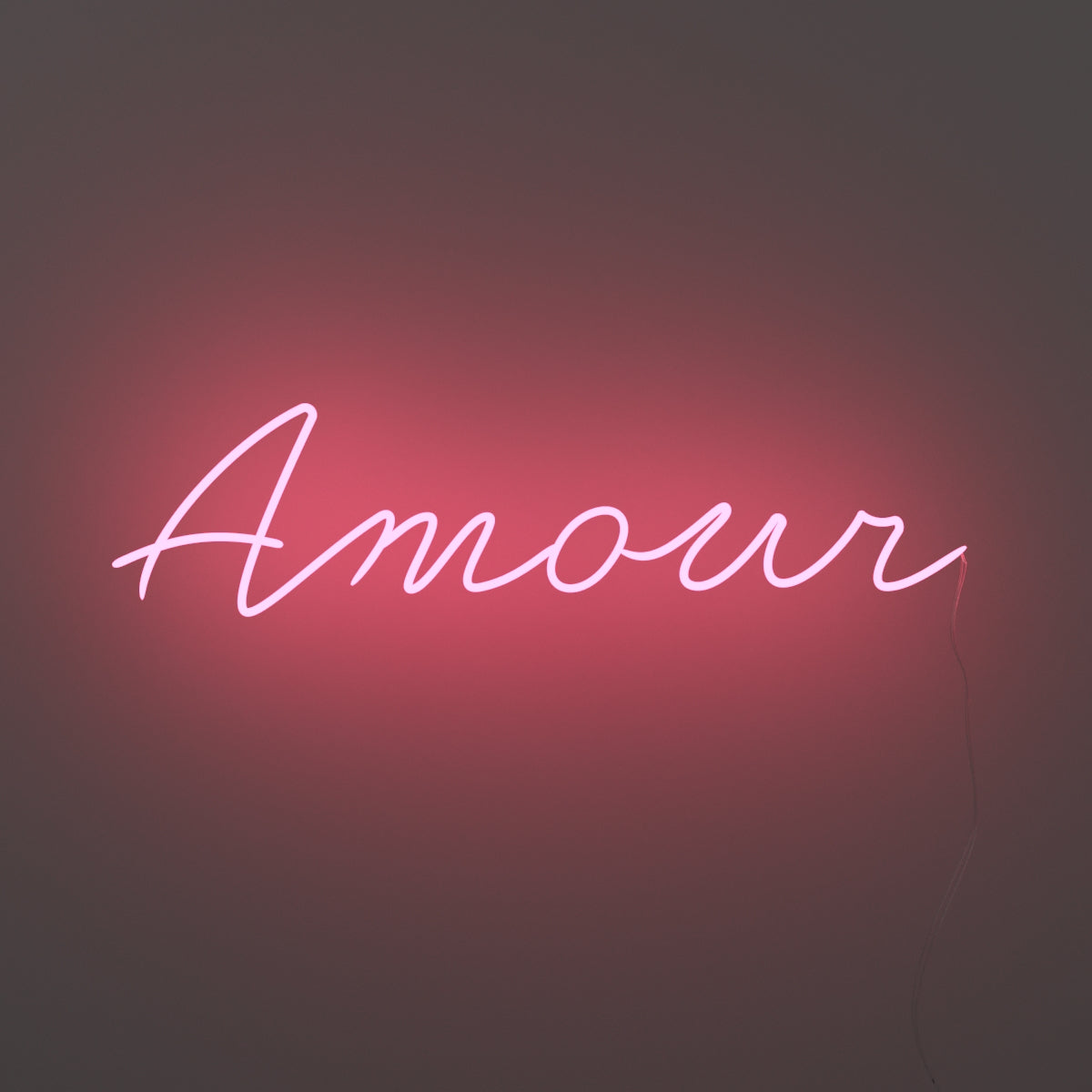 Amour Cursive, neon LED sign