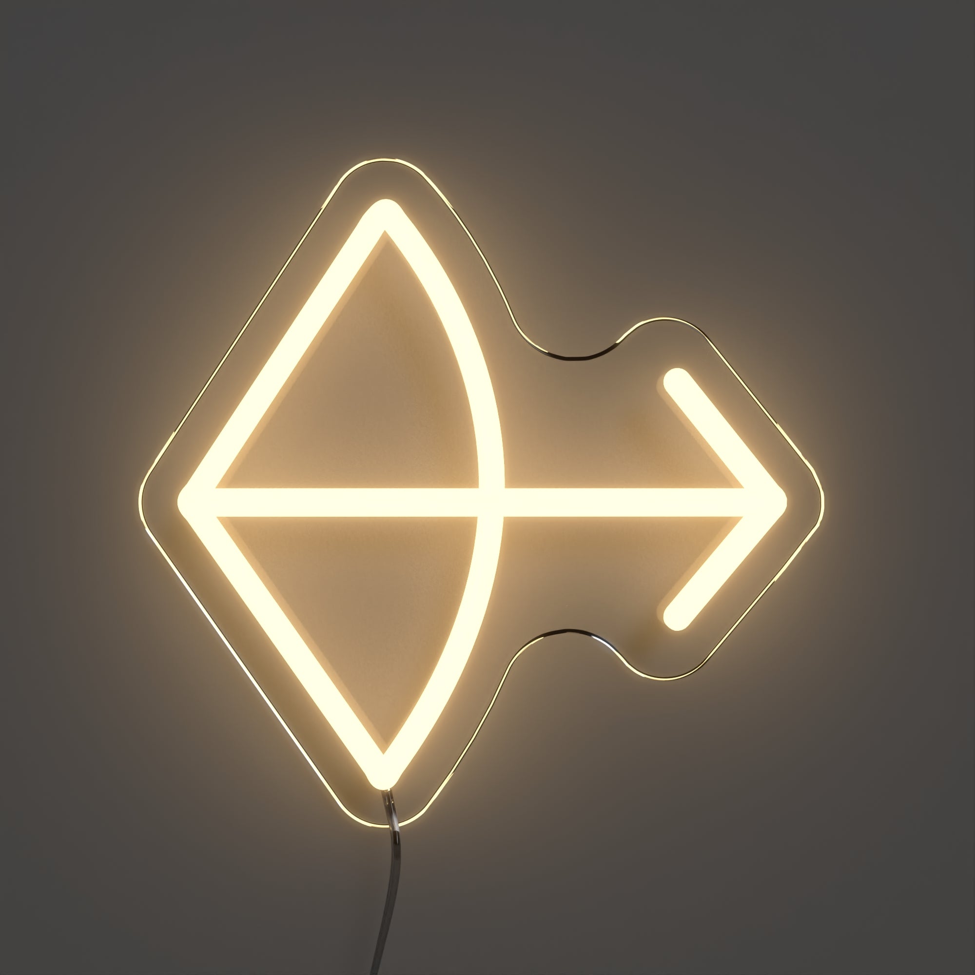 Sagittarius, sign in neon LED