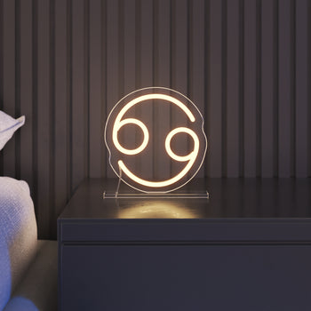 Cancer, sign in neon LED