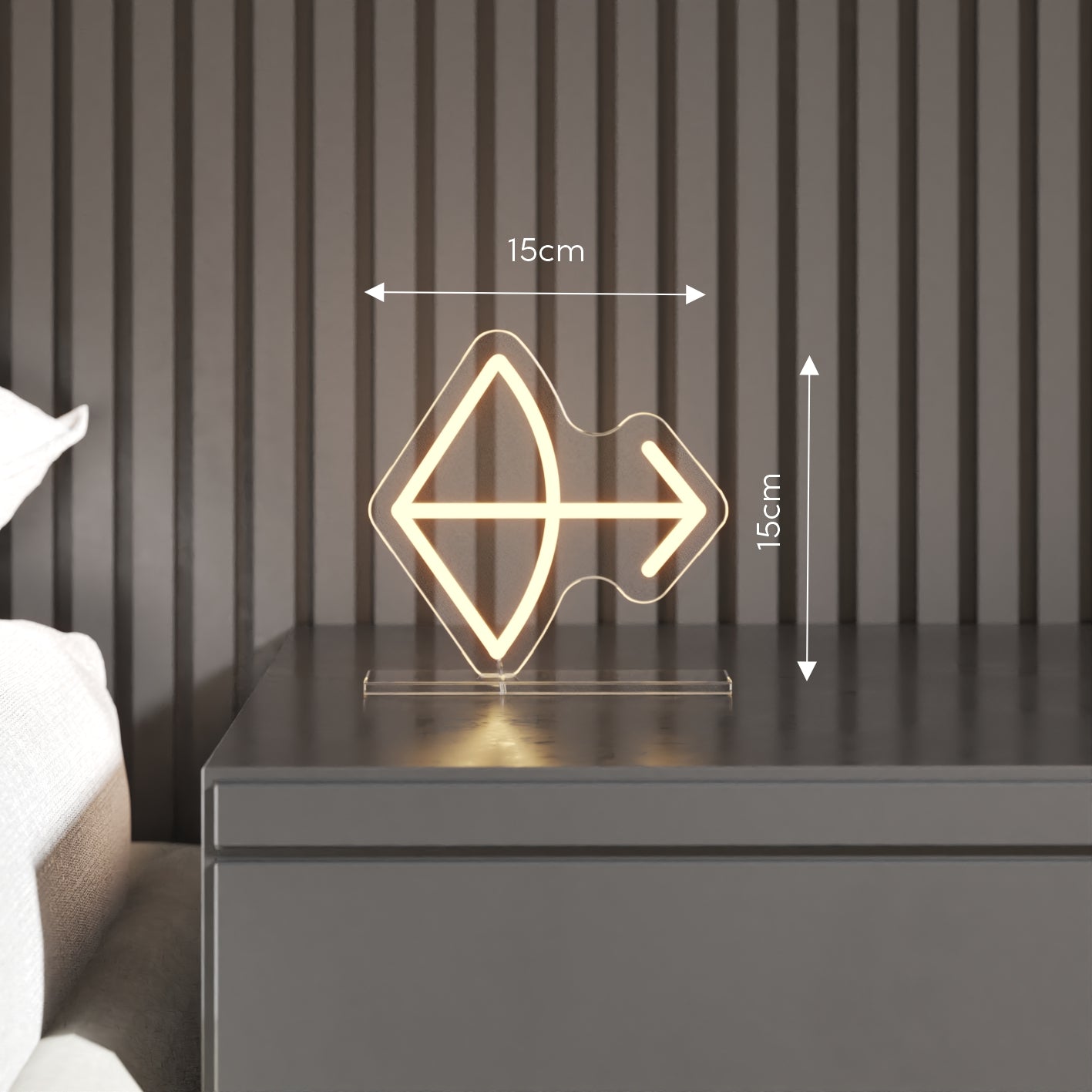 Sagittarius, sign in neon LED