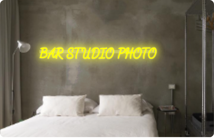 Custom text: BAR STUDIO PHOTO