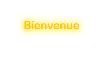 Custom text: Bienvenue