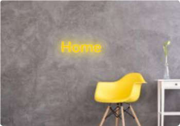 Custom text: Home