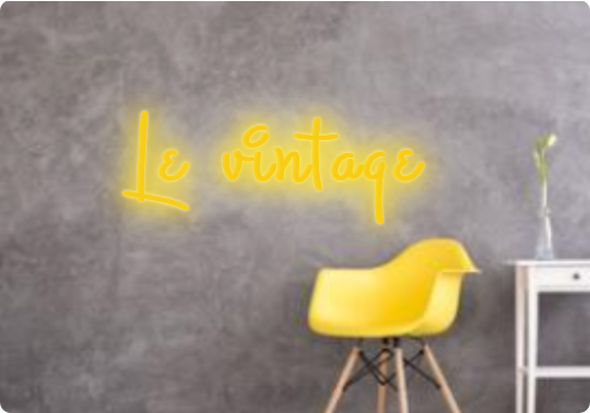 Custom text: Le vintage