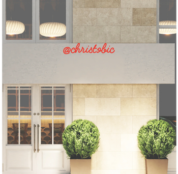 Custom text: @christobic