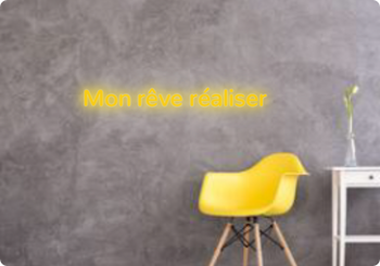 Custom text: Mon rêve réaliser