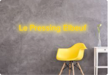 Custom text: Le Pressing Elbeuf