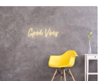 Custom text: Good Vibes