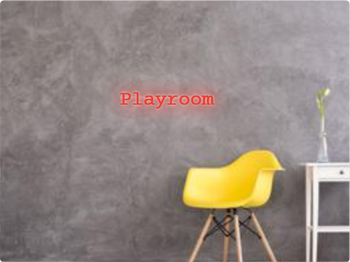 Custom text: Playroom